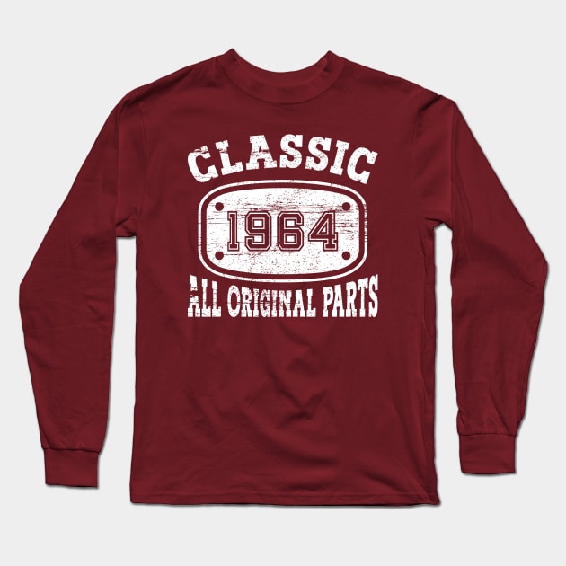 Classic 1964 - All Original Parts [white] Long Sleeve T-Shirt by Blended Designs